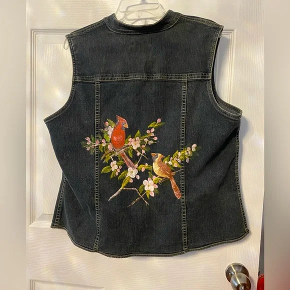 C.J. Banks Stretch Denim Vest - Picture 5 of 9